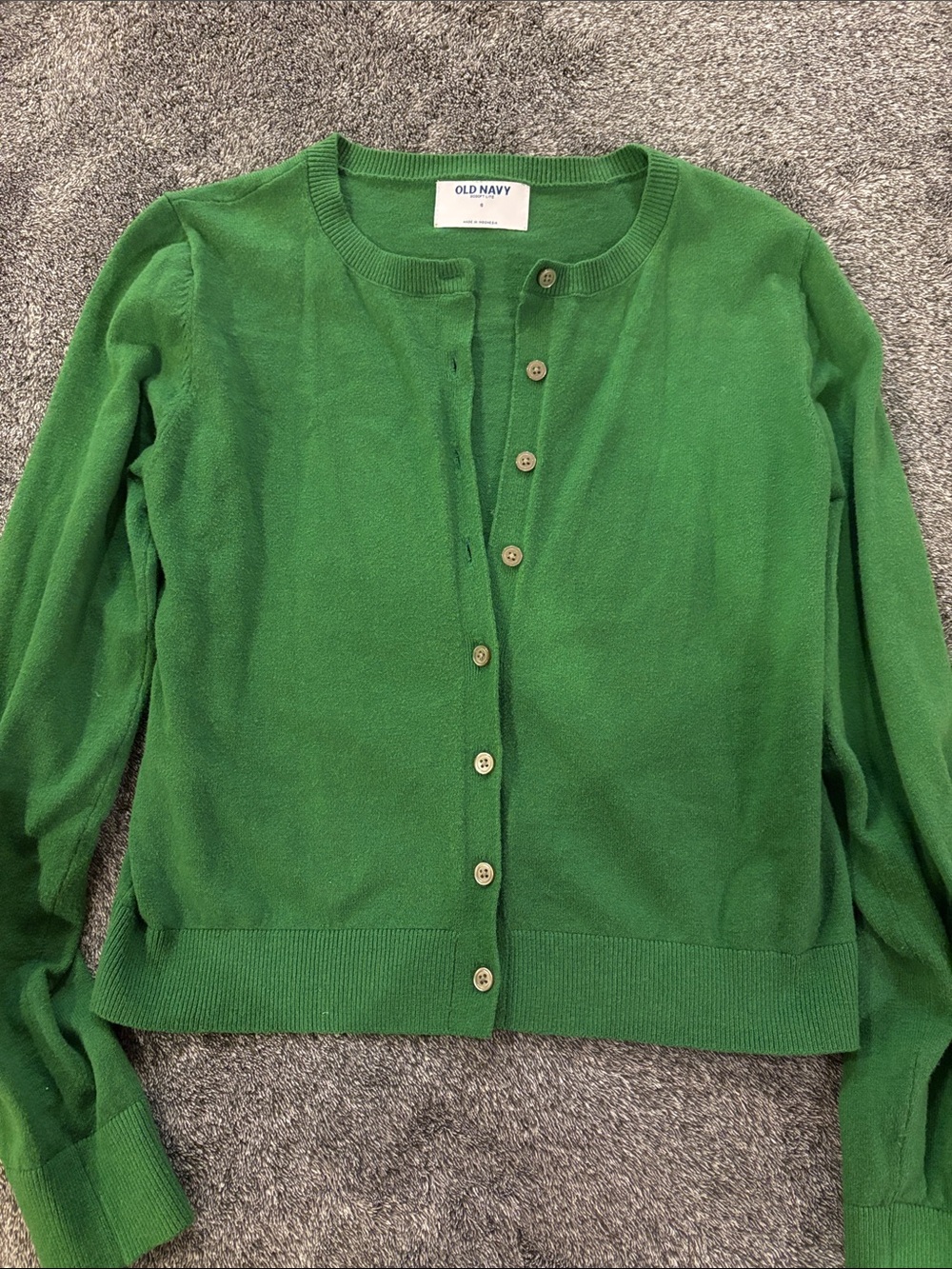 Old Navy Women's Kelly Green Button-Front Cardigan